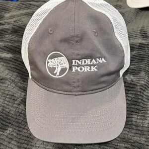 Gray and White Indiana Pork Cap